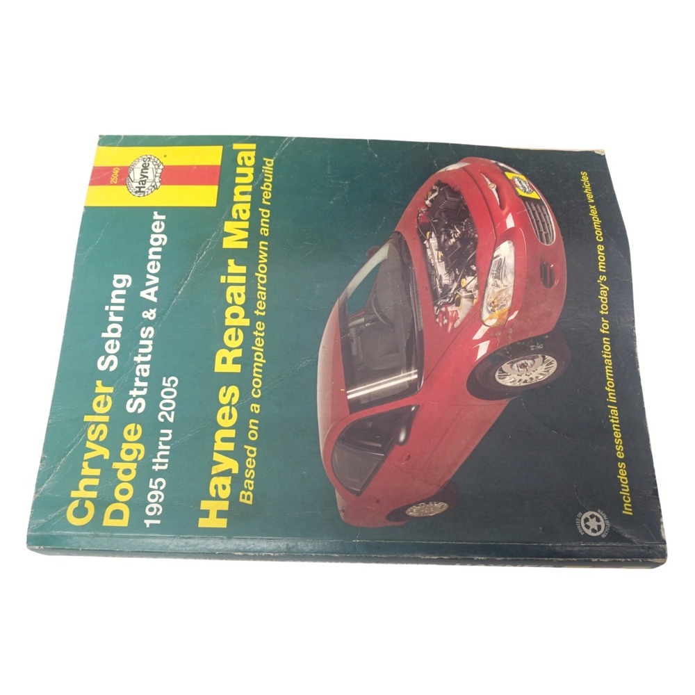 Repair Manual for Chrysler Sebring 1995 -06 Dodge Avenger 1995 -00 Stratus 01-06